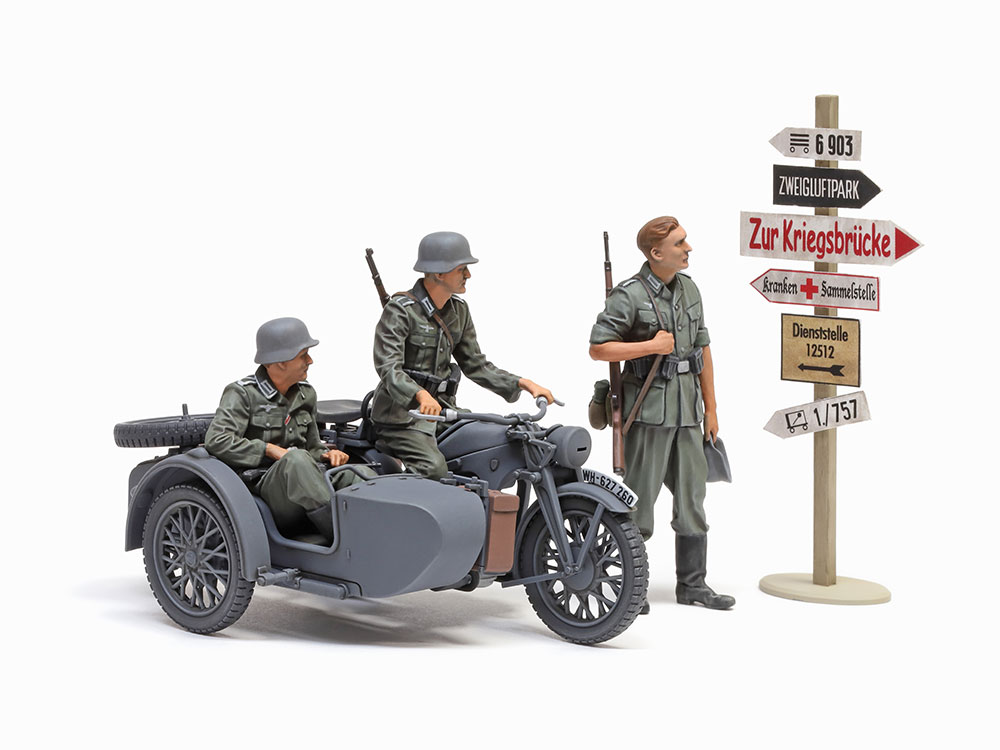 画像: タミヤ 1/35 ドイツ軍用サイドカー KS600【プラモデル】 