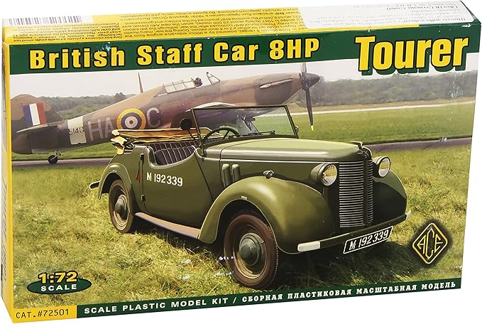 画像1: ACE 1/72  イギリス 8HP 軍用オープンスタッフカー【プラモデル】 