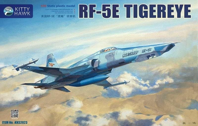 画像1: キティホークモデル 1/32 RF-5 タイガーアイ 偵察機【プラモデル】  