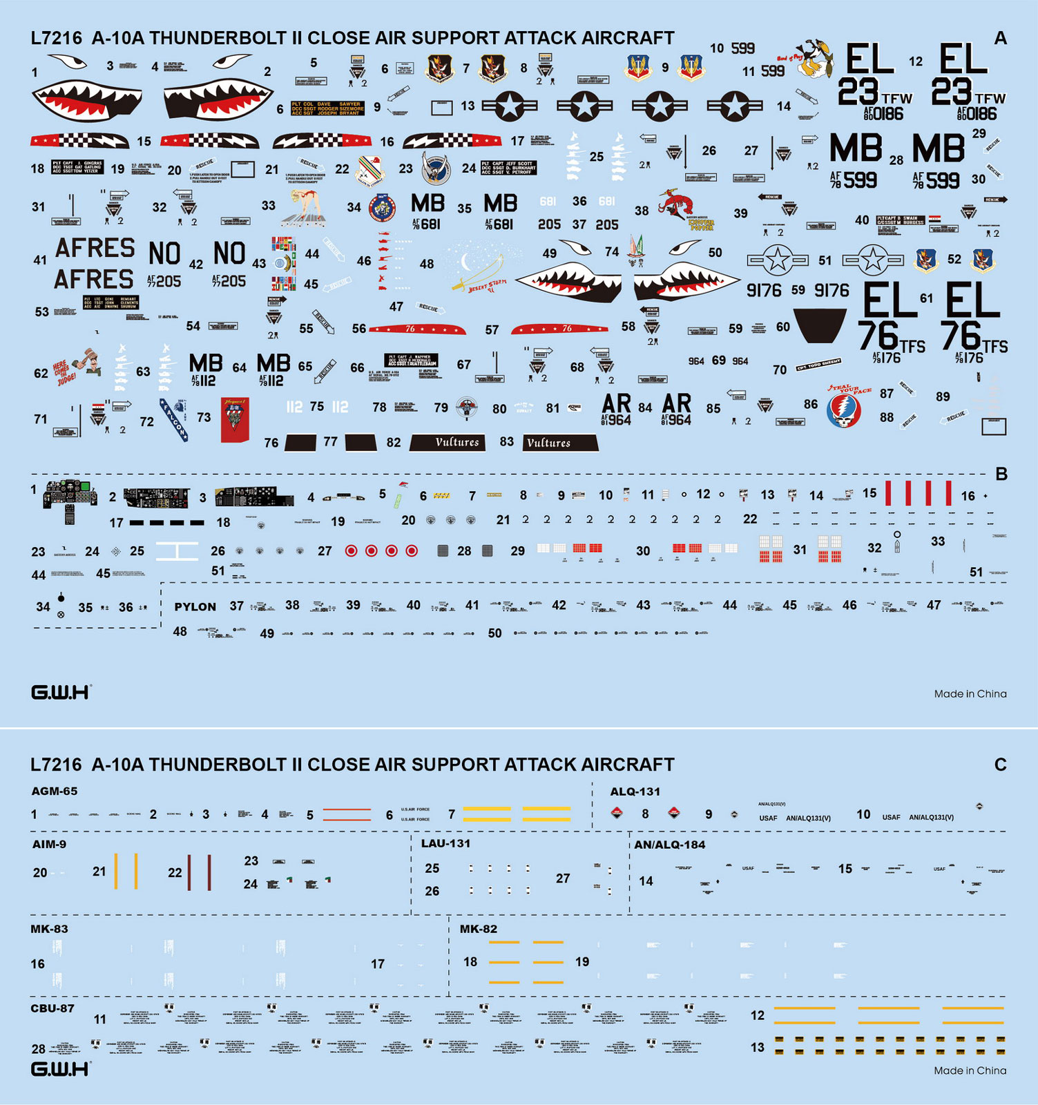 画像3:  グレートウォールホビー 1/72 アメリカ空軍 A-10A 攻撃機【プラモデル】 