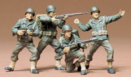 画像1: タミヤ 1/35 アメリカ歩兵セット 【プラモデル】  