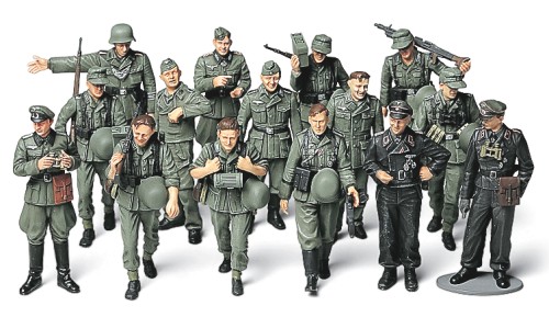 画像1: タミヤ 1/48 WW.II ドイツ歩兵行軍セット 