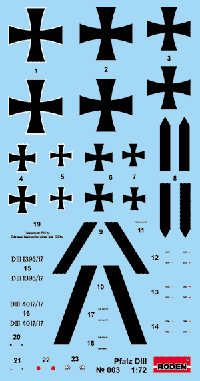 画像: ローデン 1/72 独ファルツD.III戦闘機【プラモデル】