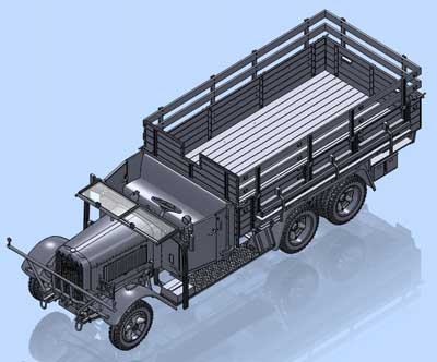 画像: ICM 1/35 ドイツ ヘンシェル33D-1カーゴ6輪トラック