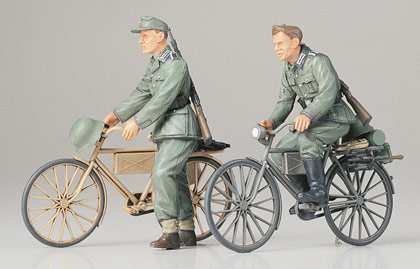 画像1: タミヤ  1/35 ドイツ歩兵自転車行軍セット 【プラモデル】  