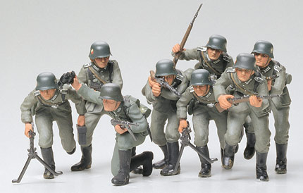 画像1: タミヤ 1/35 ドイツ歩兵突撃セット  