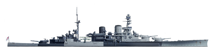 画像: タミヤ 1/700 イギリス海軍巡洋戦艦 レパルス【プラモデル】