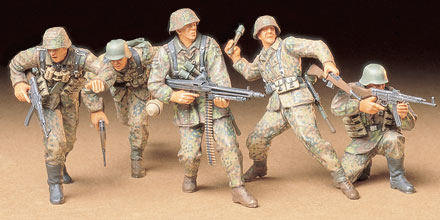 画像1: タミヤ 1/35 ドイツ歩兵アタックチームセット 【プラモデル】  