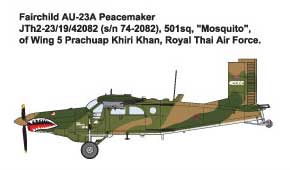 画像: ローデン 1/48 フェアチャイルドAU-23Aピースメーカー地上支援機[プラモデル]