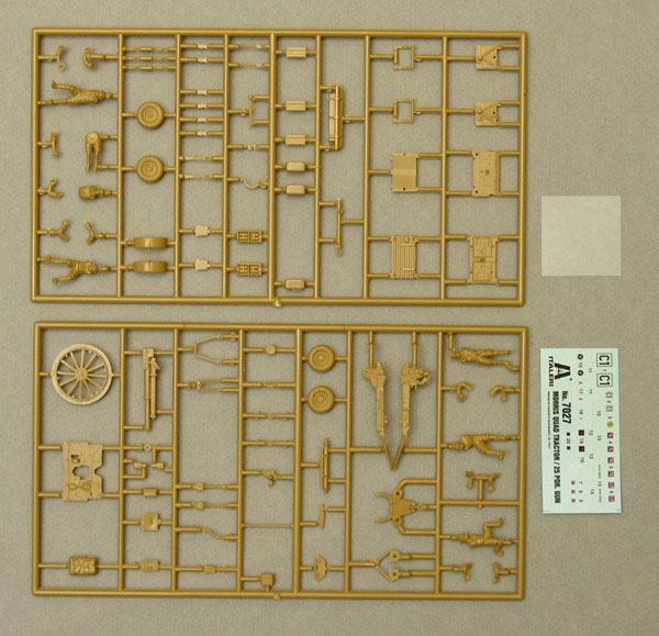 画像: イタレリ 1/72 イギリスクォードガントラクター&25ポンド砲【プラモデル】