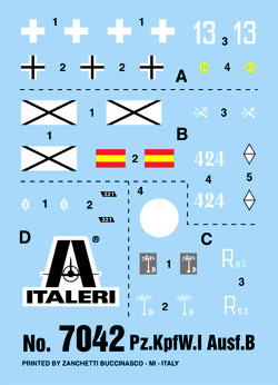 画像: イタレリ 1/72 ドイツI号戦車B型 【プラモデル】