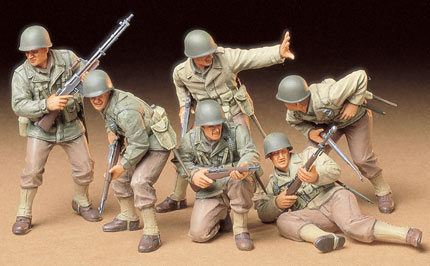 画像1: タミヤ 1/35 アメリカ歩兵攻撃セット  