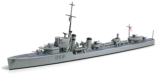 画像1: タミヤ 1/700 オーストラリア海軍駆逐艦 ヴァンパイア【プラモデル】 